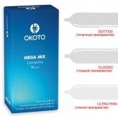 Презервативы OKOTO Mega Mix - 18 шт. - Sitabella - купить с доставкой в Обнинске