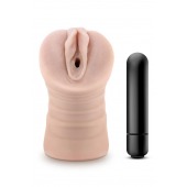 Телесный мастурбатор-вагина Ayumi с вибрацией - Blush Novelties - в Обнинске купить с доставкой