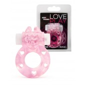 Розовое эрекционное виброкольцо в форме зайчика - 1137 - в Обнинске купить с доставкой