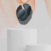 Серый сквозной мастурбатор с вибрацией Manwan Starter - Manwan - в Обнинске купить с доставкой