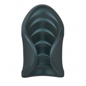 Серый сквозной мастурбатор с вибрацией Manwan Starter - Manwan - в Обнинске купить с доставкой