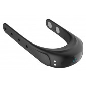 Черное эрекционное виброкольцо на ремешках - Boys of Toys - в Обнинске купить с доставкой