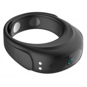 Черное эрекционное виброкольцо на ремешках - Boys of Toys - в Обнинске купить с доставкой