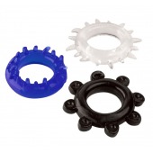 Набор из 3 эрекционных колец разного цвета и рельефа - Boys of Toys - в Обнинске купить с доставкой