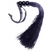 Черная силиконовая плетка - 25,4 см. - Boys of Toys - купить с доставкой в Обнинске