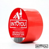 Красный скотч для фиксации Non-Sticky Bondage Tape - 15 м. - Intoyou - купить с доставкой в Обнинске