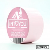 Розовый скотч для фиксации Non-Sticky Bondage Tape - 15 м. - Intoyou - купить с доставкой в Обнинске