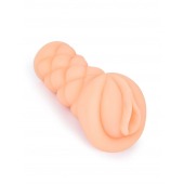 Телесный мастурбатор-вагина с вибропулей и эрекционными кольцами в комплекте - Sexy Girl - в Обнинске купить с доставкой