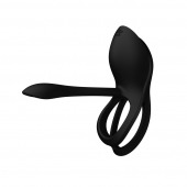 Черное эрекционное виброкольцо Bayek с пультом ДУ - Zalo - в Обнинске купить с доставкой