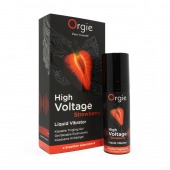 Жидкий вибратор Orgie High Voltage Strawberry - 15 мл. - ORGIE - купить с доставкой в Обнинске