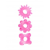 Комплект из 3 розовых эрекционных колец - Erowoman-Eroman - в Обнинске купить с доставкой