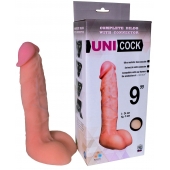 Фаллическая насадка Харнесс UNICOCK 9  - 24 см. - LOVETOY (А-Полимер) - купить с доставкой в Обнинске