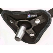 Страпон с 2 насадками и вибрацией UniStrap - 20 и 18 см. - LOVETOY (А-Полимер) - купить с доставкой в Обнинске