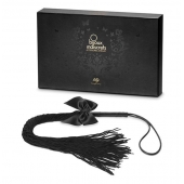 Чёрная плётка Lilly Whip Bijoux - Bijoux Indiscrets - купить с доставкой в Обнинске