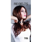 Чёрный кожаный чокер-кляп Tyra Black - Rebelts - купить с доставкой в Обнинске