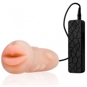 Мастурбатор-ротик с вибрацией REALSTUFF VIBRATING MASTURBATOR MOUTH - Dream Toys - в Обнинске купить с доставкой