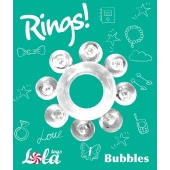 Прозрачное эрекционное кольцо Rings Bubbles - Lola Games - в Обнинске купить с доставкой