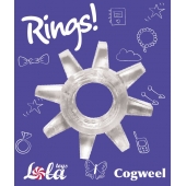 Прозрачное эрекционное кольцо Rings Cogweel - Lola Games - в Обнинске купить с доставкой