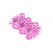 Розовая насадка на пенис Rings Armour - Lola Games - в Обнинске купить с доставкой