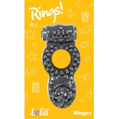 Чёрное эрекционное кольцо Rings Ringer - Lola Games - в Обнинске купить с доставкой