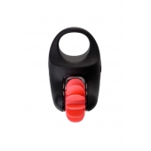 Чёрно-красное эрекционное виброкольцо Erotist - Erotist Adult Toys - в Обнинске купить с доставкой