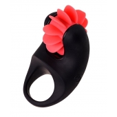 Чёрно-красное эрекционное виброкольцо Erotist - Erotist Adult Toys - в Обнинске купить с доставкой