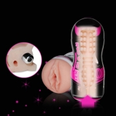 Мастурбатор-вагина Sex In A Can Vibra Vagina Tunnel - Lovetoy - в Обнинске купить с доставкой