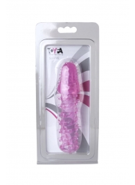 Розовая насадка с нежными шипами - 13,5 см. - Toyfa Basic - в Обнинске купить с доставкой