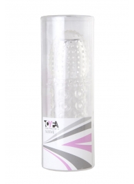Прозрачная закрытая гелевая насадка - 13,5 см. - Toyfa Basic - в Обнинске купить с доставкой