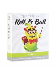 Стимулирующий презерватив-насадка Roll   Ball Apple - Sitabella - купить с доставкой в Обнинске