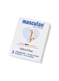 Ультратонкие презервативы Masculan Ultra Fine с обильной смазкой - 3 шт. - Masculan - купить с доставкой в Обнинске