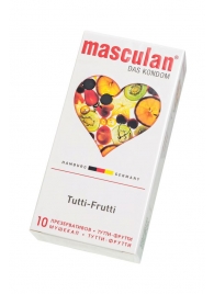 Жёлтые презервативы Masculan Ultra Tutti-Frutti с фруктовым ароматом - 10 шт. - Masculan - купить с доставкой в Обнинске