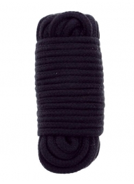 Черная веревка для связывания BONDX LOVE ROPE - 10 м. - Dream Toys - купить с доставкой в Обнинске
