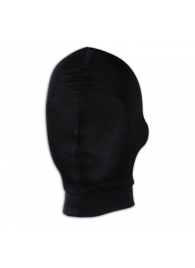 Черная глухая маска на голову - Lux Fetish - купить с доставкой в Обнинске