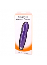 Фиолетовый мини-вибромассажер ELEGANCE INTENSE POWER - 14 см. - Seven Creations