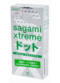 Презервативы Sagami Xtreme Type-E с точками - 10 шт. - Sagami - купить с доставкой в Обнинске