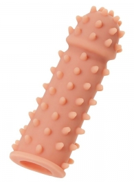 Телесная реалистичная насадка KOKOS Extreme Sleeve 03 с дополнительной стимуляцией - 12,7 см. - KOKOS - в Обнинске купить с доставкой