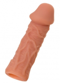 Телесная реалистичная насадка KOKOS Extreme Sleeve 05 с дополнительной стимуляцией - 12,7 см. - KOKOS - в Обнинске купить с доставкой