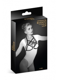 Черная упряжь на грудь Clara - Bijoux Pour Toi - купить с доставкой в Обнинске
