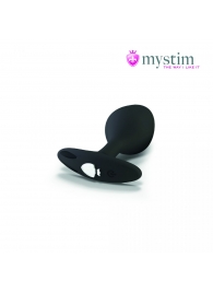 Черная пробка Mystim Rocking Vibe S с возможностью подключения к электростимулятору - 9,7 см. - MyStim - купить с доставкой в Обнинске