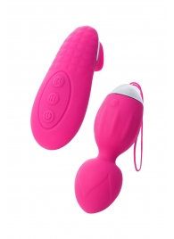 Розовые виброшарики TELLA с пультом-стимулятором - ToyFa в Обнинске Розовые виброшарики TELLA с пультом-стимулятором - ToyFa