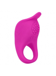 Ярко-розовое эрекционное виброкольцо Silicone Rechargeable Teasing Enhancer - California Exotic Novelties - в Обнинске купить с доставкой