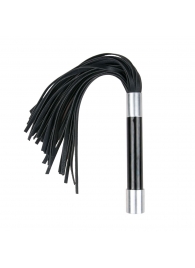 Черная плеть Easytoys Flogger With Metal Grip - 38 см. - Easy toys - купить с доставкой в Обнинске