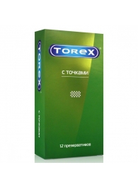 Текстурированные презервативы Torex  С точками  - 12 шт. - Torex - купить с доставкой в Обнинске