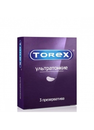 Презервативы Torex  Ультратонкие  - 3 шт. - Torex - купить с доставкой в Обнинске