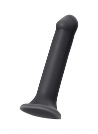 Черный фаллос на присоске Silicone Bendable Dildo XL - 20 см. - Strap-on-me - купить с доставкой в Обнинске