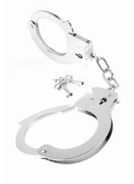 Металлические серебристые наручники Designer Metal Handcuffs - Pipedream - купить с доставкой в Обнинске