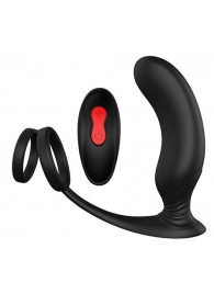 Черный массажер простаты REMOTE P-PLEASER - Dream Toys - в Обнинске купить с доставкой