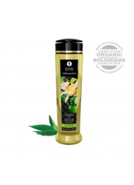 Массажное масло Organica с ароматом зеленого чая - 240 мл. - Shunga - купить с доставкой в Обнинске