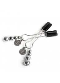 Металлические зажимы на соски Adjustable Nipple Clamps - Fifty Shades of Grey - купить с доставкой в Обнинске